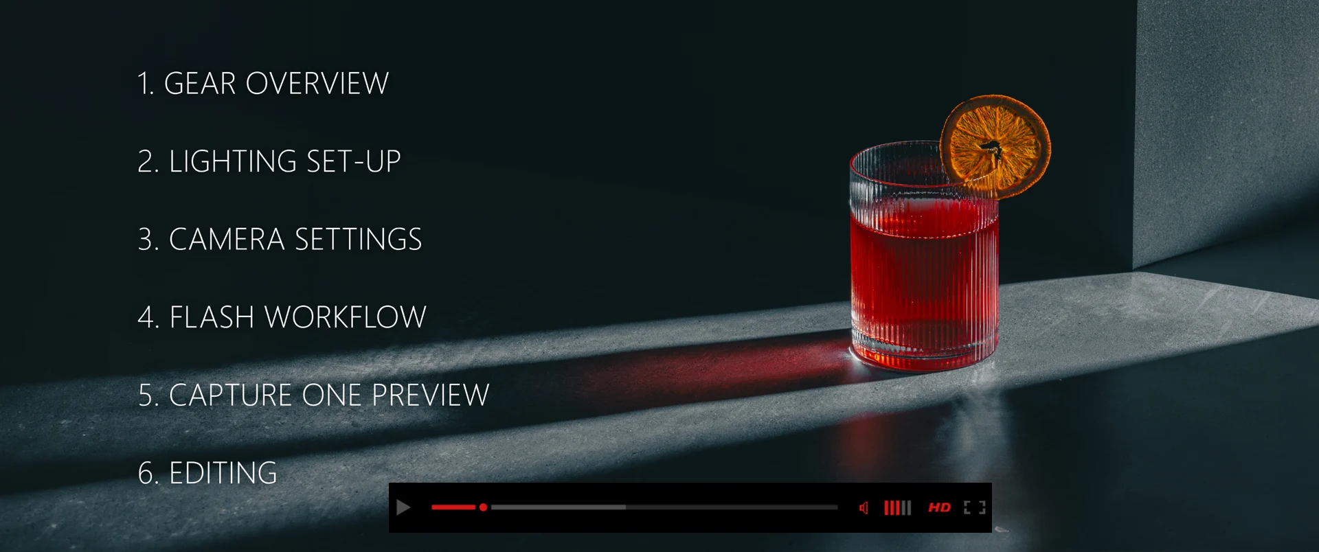 Gear, lighting, camera settings, flash, Capture One preview and editing.